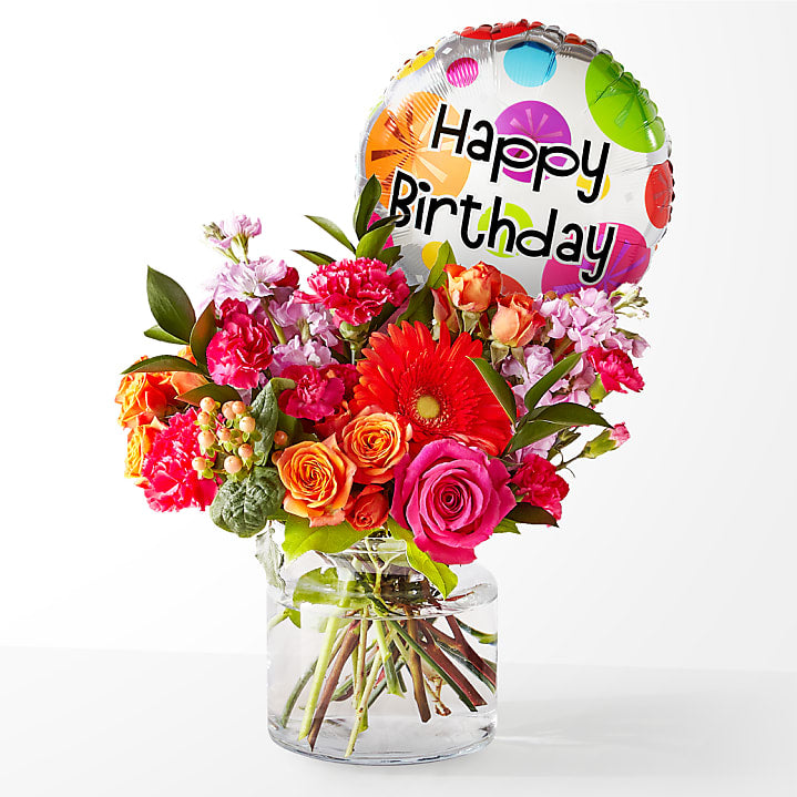 product image for Fiesta Bouquet with Birthday Balloon