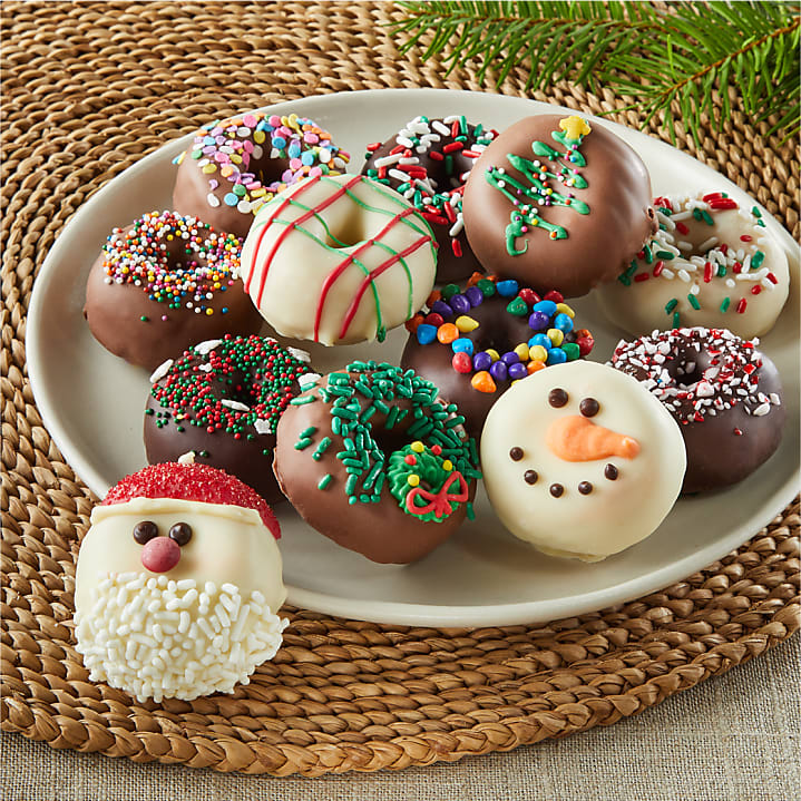 product image for Holiday Belgian Chocolate Covered Mini Donuts