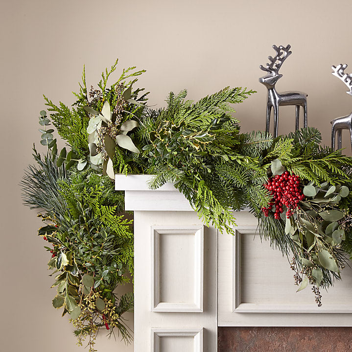 product image for Winter Greens & Red Berry Garland