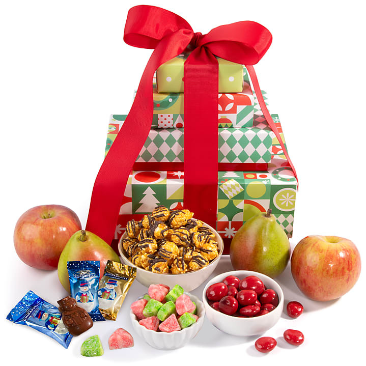 product image for Merry Christmas Fruit & Treats Tower