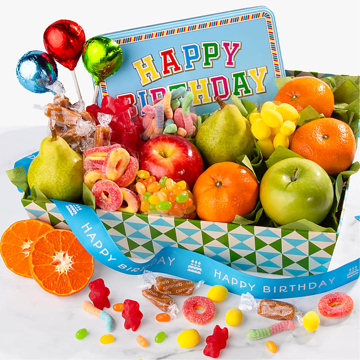 product image for Happy Birthday Fruit & Treats Basket