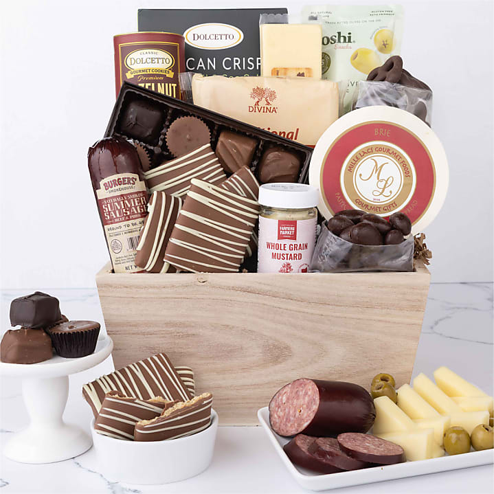 product image for Gourmet Charcuterie & Sweets Gift Basket