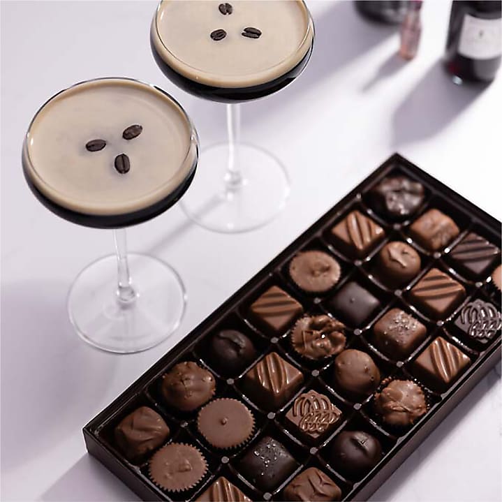 product image for Gourmet Chocolate Box with Chocolate Cherry Espresso Martini Cocktail Kit