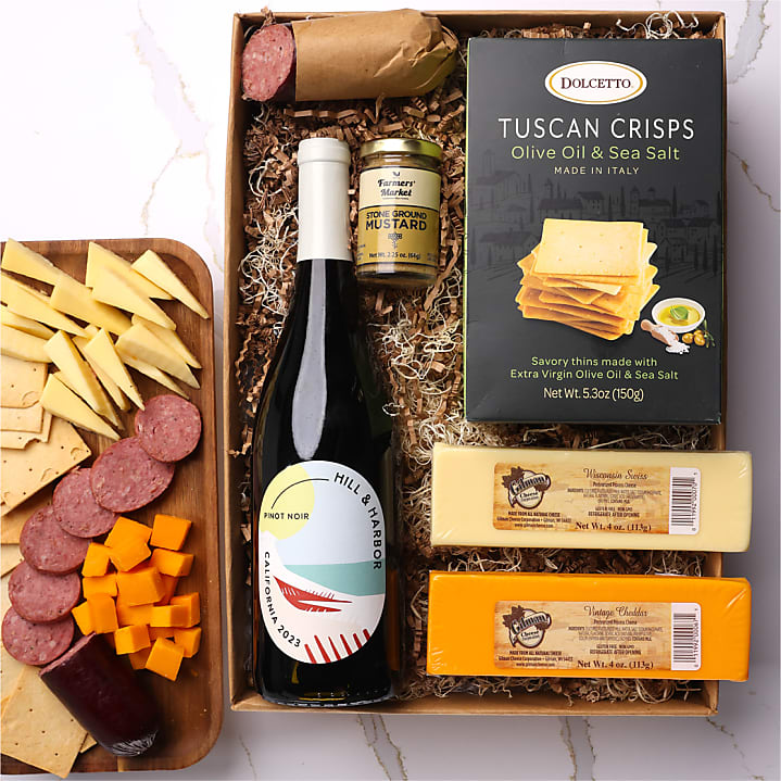 product image for Traditional Cheese, Meat & Wine Gift Box