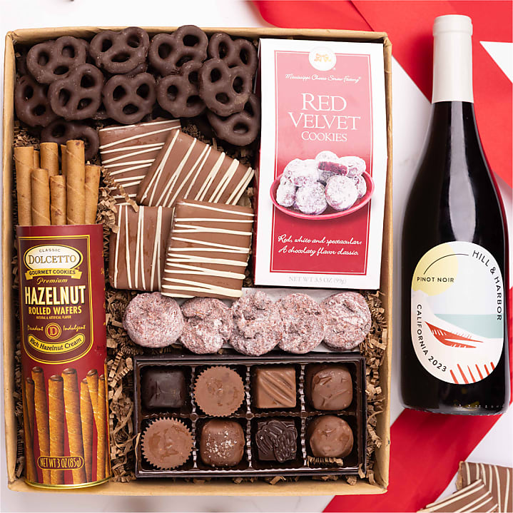 product image for Traditional Sweet Treats Chocolate Gift Box with Wine
