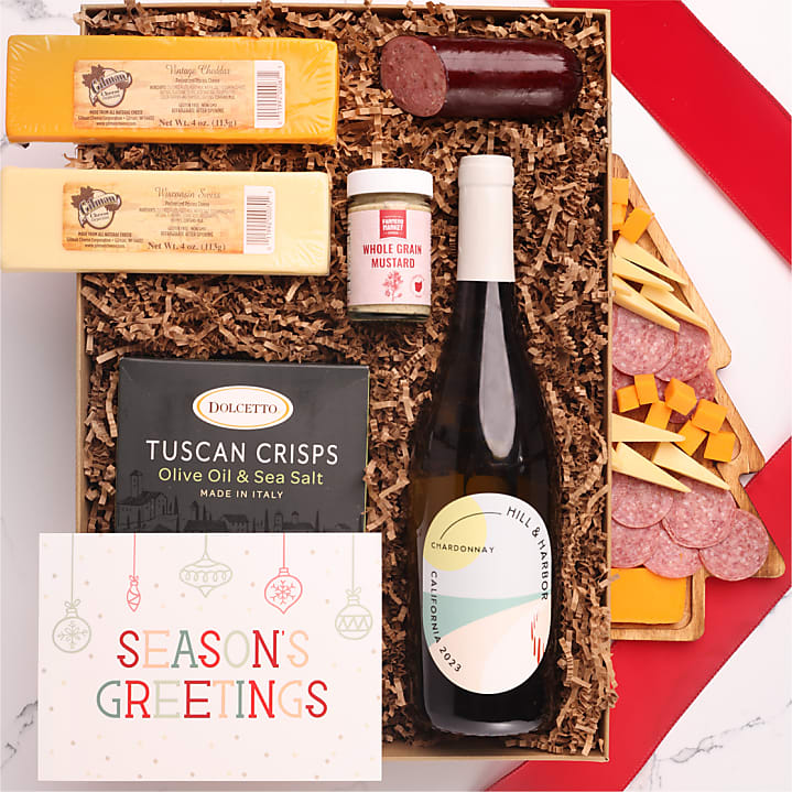 product image for Season's Greetings Cheese, Meat & Wine Gift Box