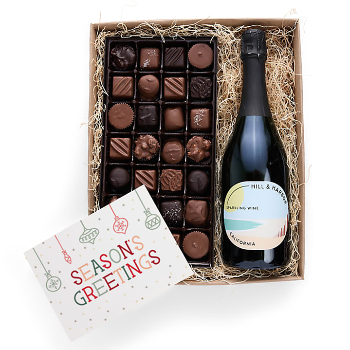 product image for Season's Greetings Gourmet Chocolates & Wine Gift
